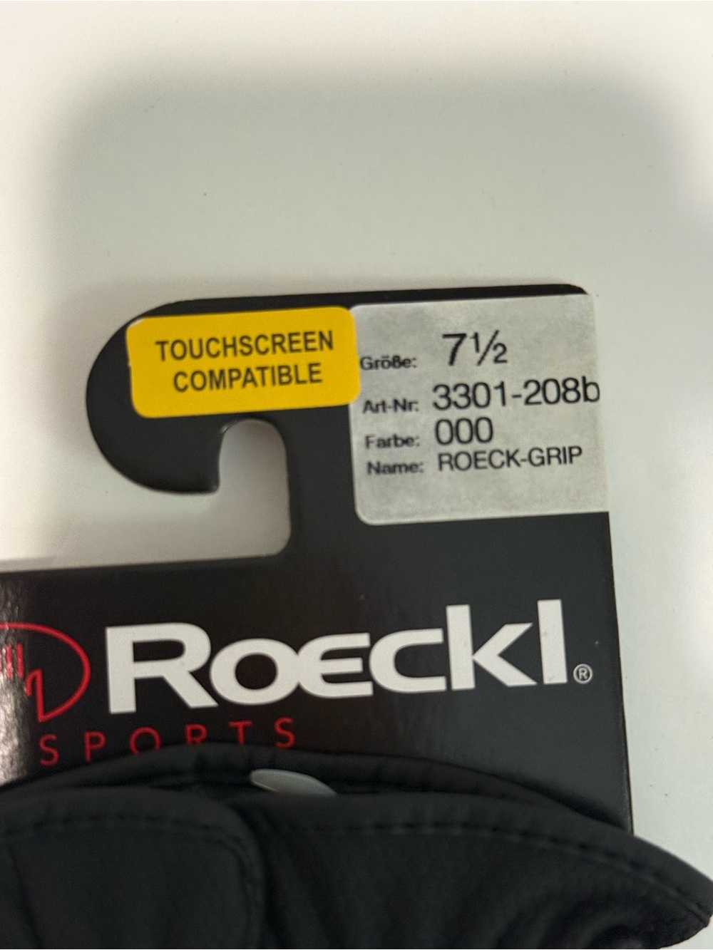 Black Roeckl Roeck Grip Riding Gloves-size 7.5 - Picture 3 of 6